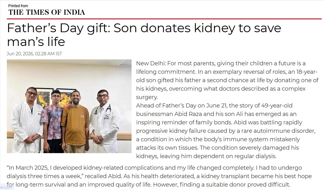 Father’s Day Miracle: Son Donates Kidney to Give His Father a New Life